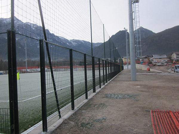 Recinzione campo da calcio Borgo Valsugana