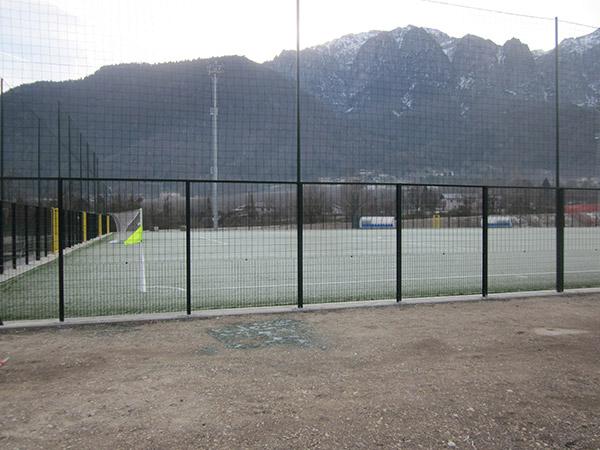 Recinzione campo da calcio Borgo Valsugana