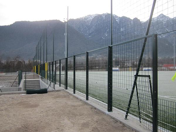 Recinzione campo da calcio Borgo Valsugana